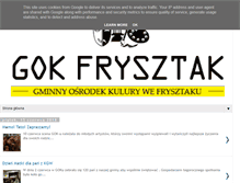 Tablet Screenshot of gokfrysztak.pl